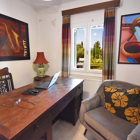 Villa Jazz Rock With Large Private Pool Gouvia Ngoại thất bức ảnh