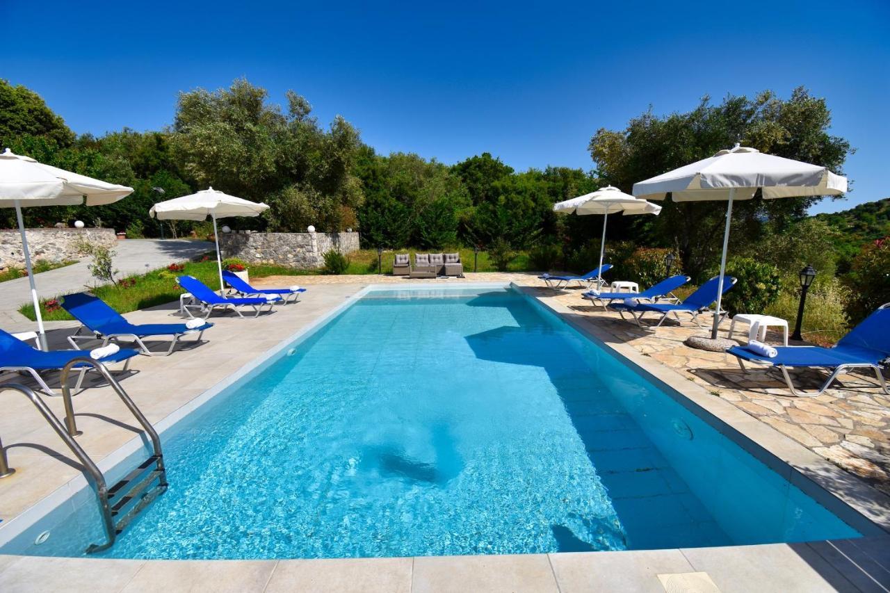Villa Jazz Rock With Large Private Pool Gouvia Ngoại thất bức ảnh