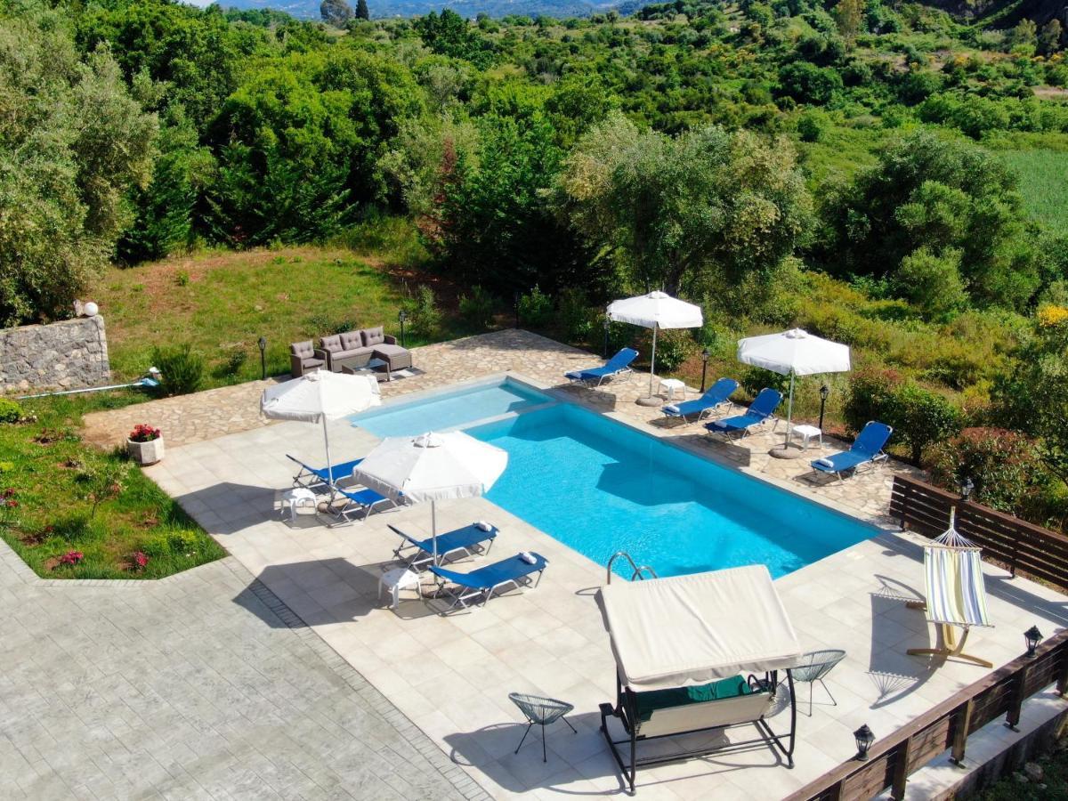 Villa Jazz Rock With Large Private Pool Gouvia Ngoại thất bức ảnh