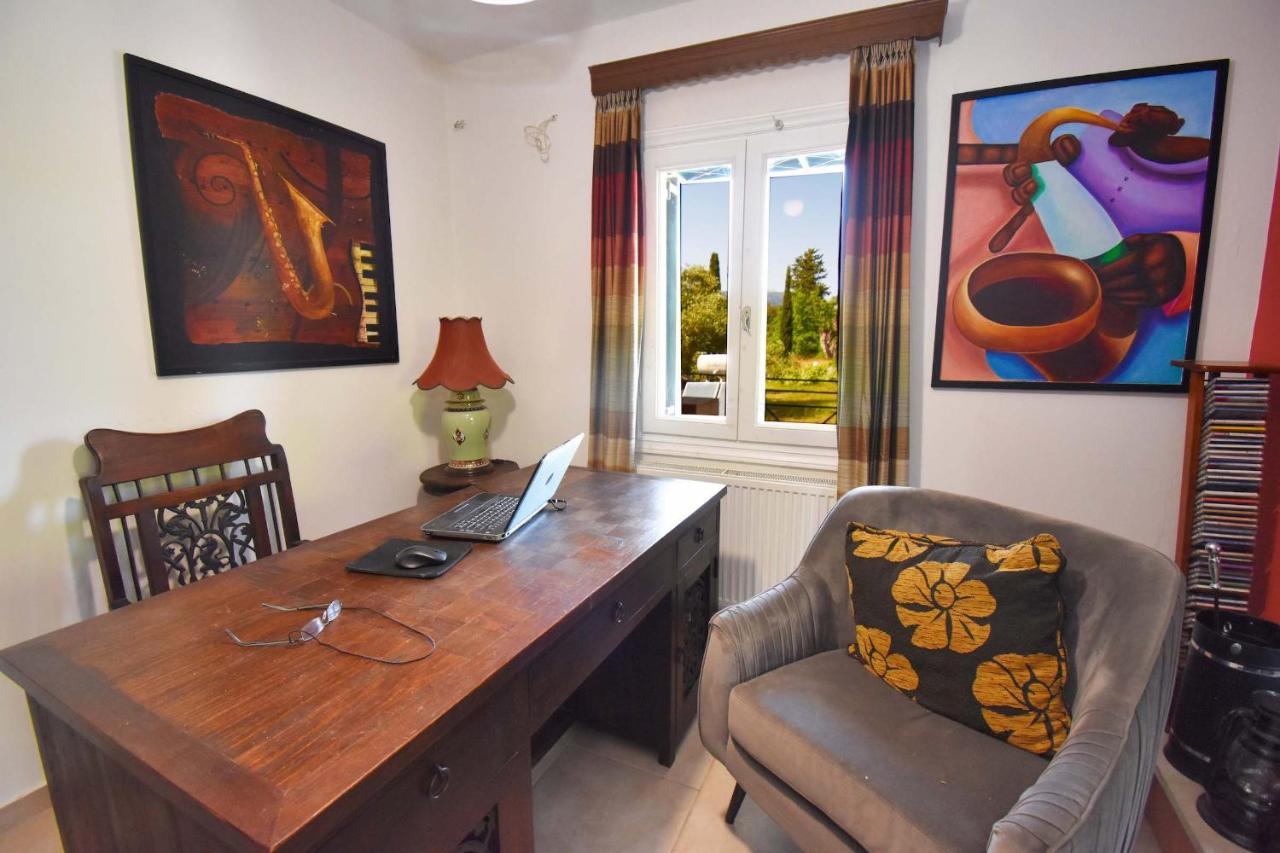 Villa Jazz Rock With Large Private Pool Gouvia Ngoại thất bức ảnh
