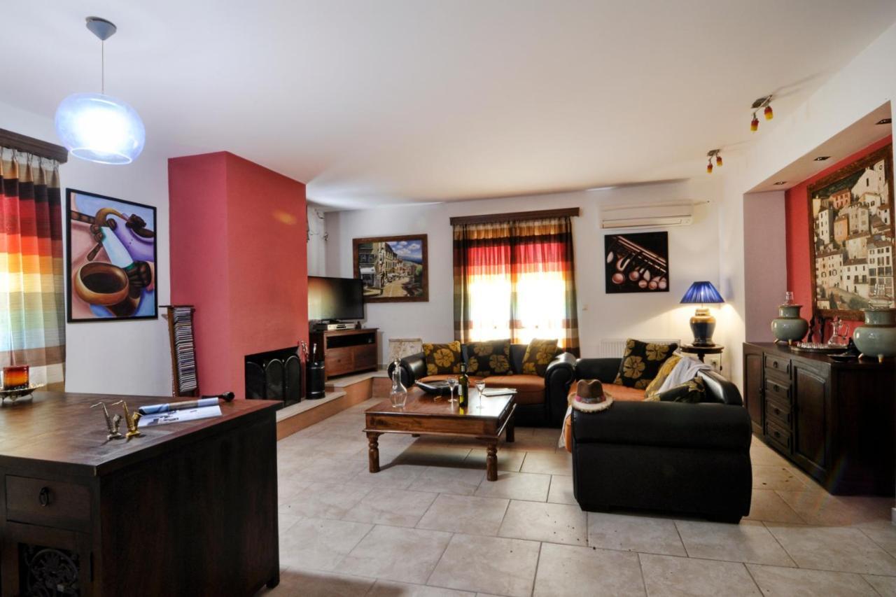 Villa Jazz Rock With Large Private Pool Gouvia Ngoại thất bức ảnh